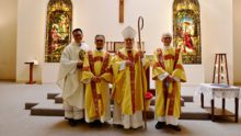 Fr Anthony with Bishop