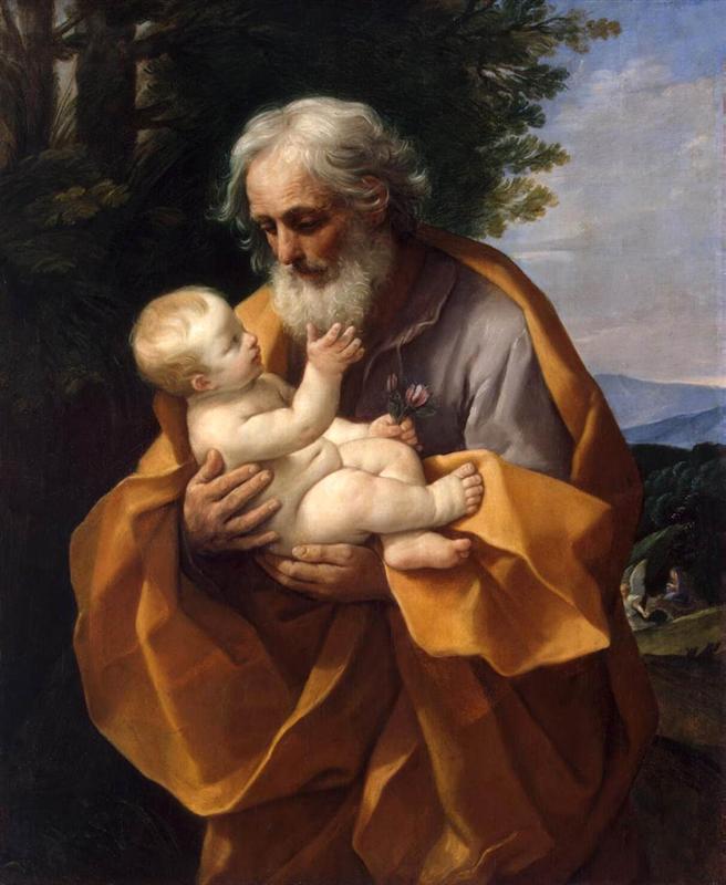 St Joseph with the infant Jesus