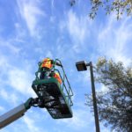 Parking Lot Lights Repaired