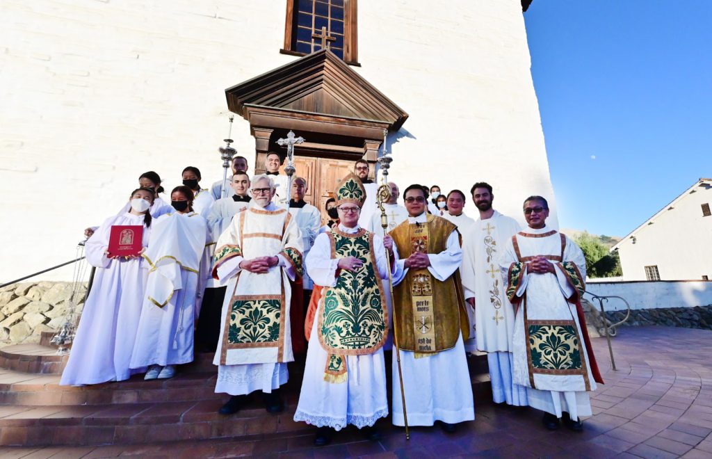 Bishop Barber and oncelebrants at the 225th Anniversary Mass