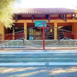 New gate at the Mission Blvd entrance to our new gathering area