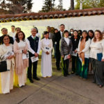 Music choir standing at Mission