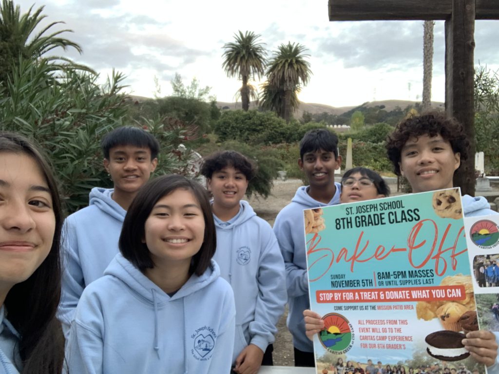 8th Graders at the Bake Sale