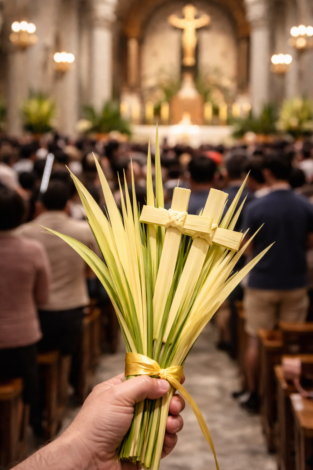 Palm fronds for Palm Sunday service