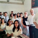 Filipino choir preparing for a liturgy in Tagalog. Our Chinese and Vietnamese choirs have dedicated Masses on Sunday. Filipino choir